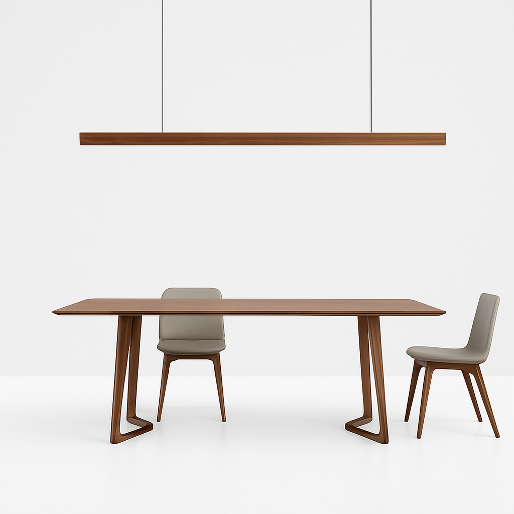 Moderne LED Holz Pendelleuchte Hang
