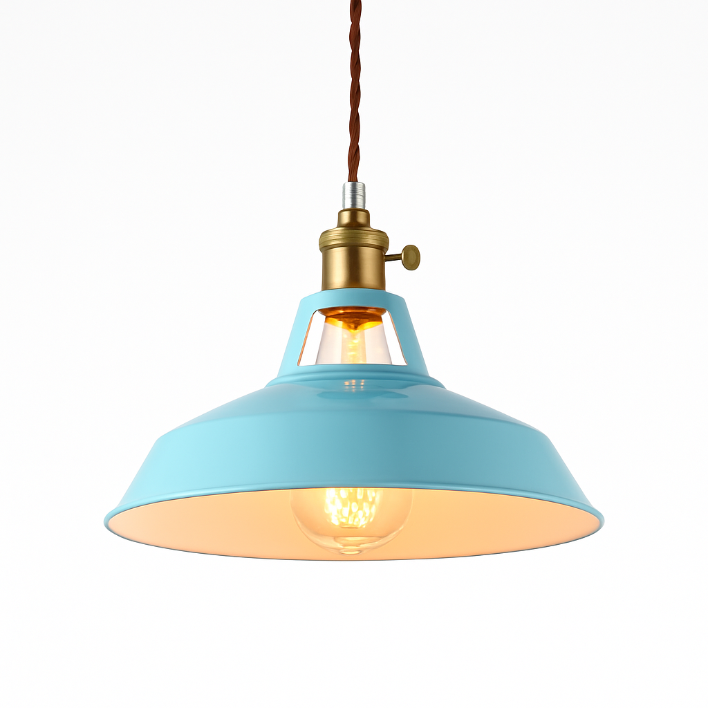 Farbige Metall-LED-Hängelampe Loft