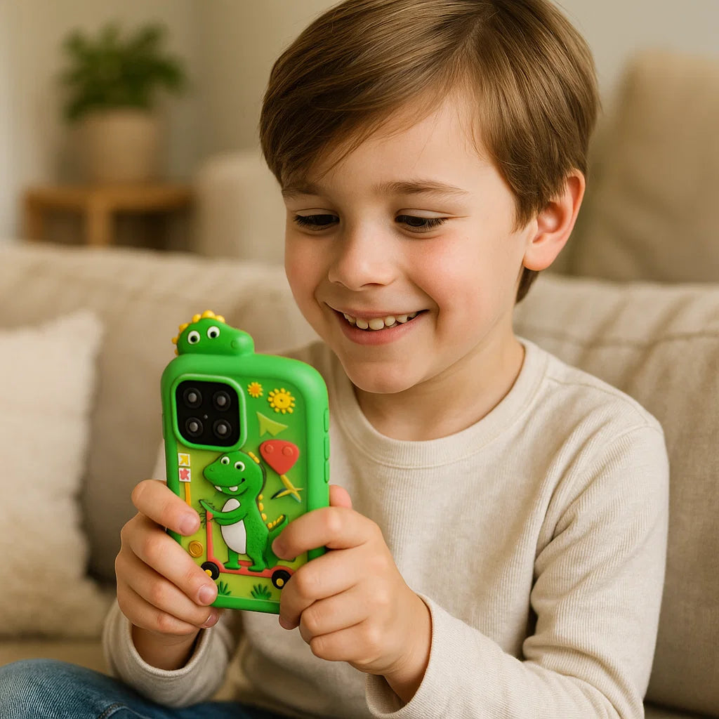 Bildungsförderndes Spielzeug für Kinder in Form eines Smartphones