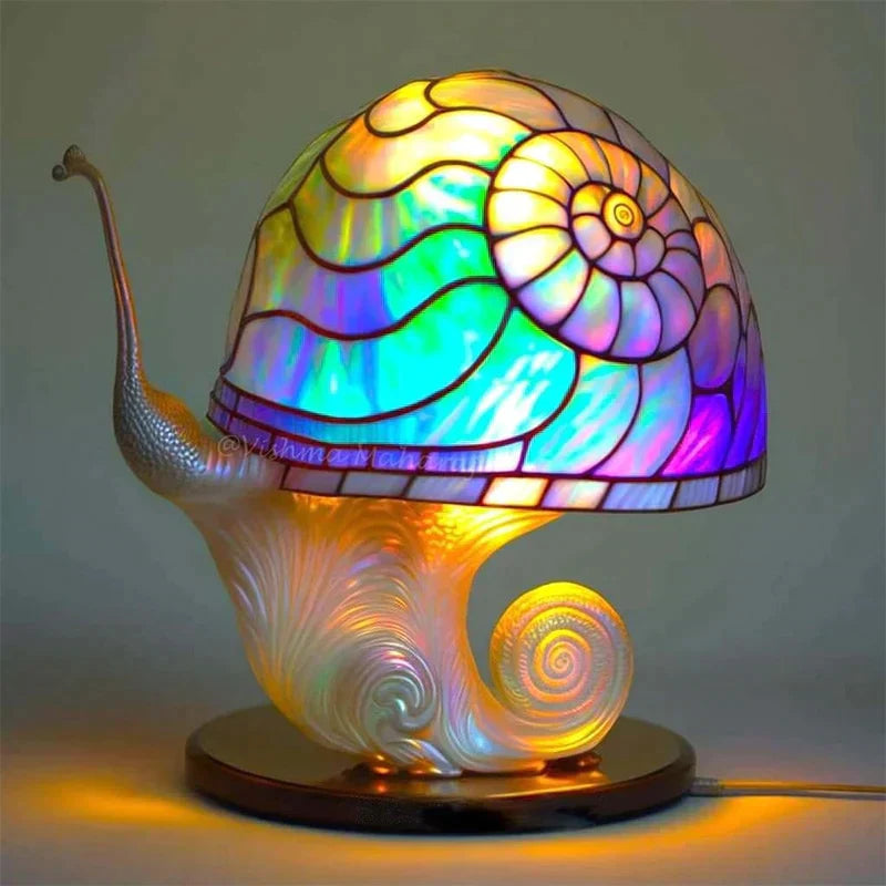 Glasmalerei Lampe - Beruhigendes Design - Dimmbar & Farbvielfalt
