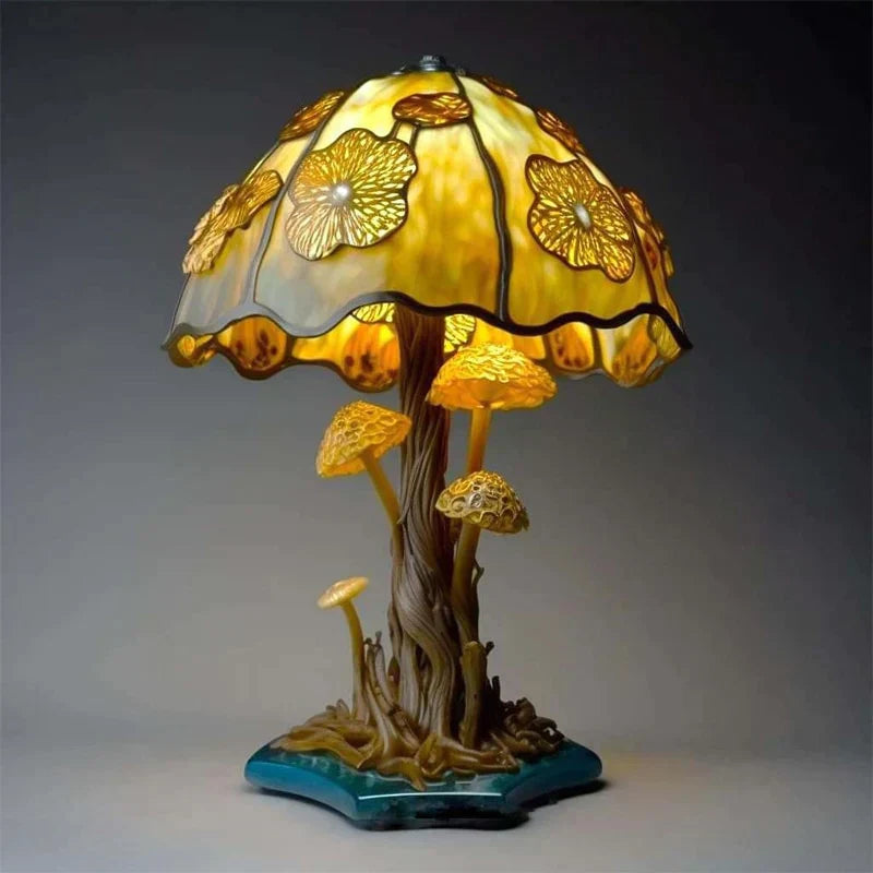 Glasmalerei Lampe - Beruhigendes Design - Dimmbar & Farbvielfalt