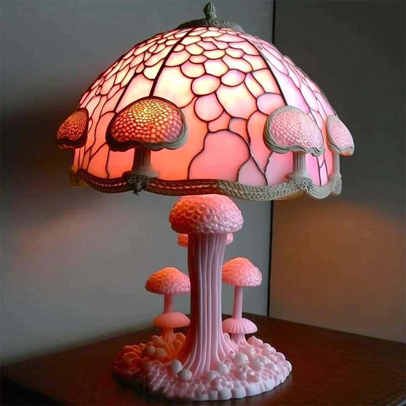 Glasmalerei Lampe - Beruhigendes Design - Dimmbar & Farbvielfalt