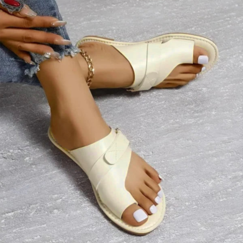 Frauen Orthopädische Hallux Valgus Korrektur Leder Sandalen