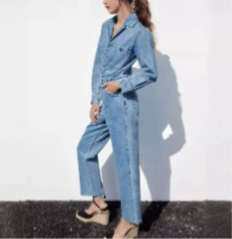 Blauwlicht Denim Overall für Damen – Bequem und Stilvoll