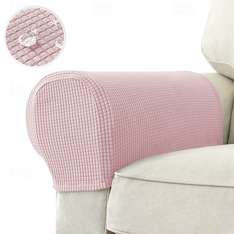 Stretch Armlehnenbezüge – Spandex Bezüge für Stühle & Sessel, Set von 2, Bordeaux