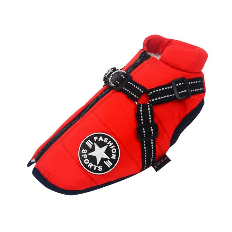 Wasserdichte Hundejacke - Reflektorband | Verschiedene Farben und Größen