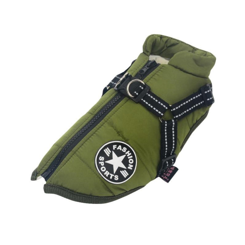 Wasserdichte Hundejacke - Reflektorband | Verschiedene Farben und Größen