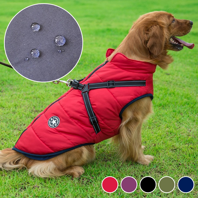 Wasserdichte Hundejacke - Reflektorband | Verschiedene Farben und Größen