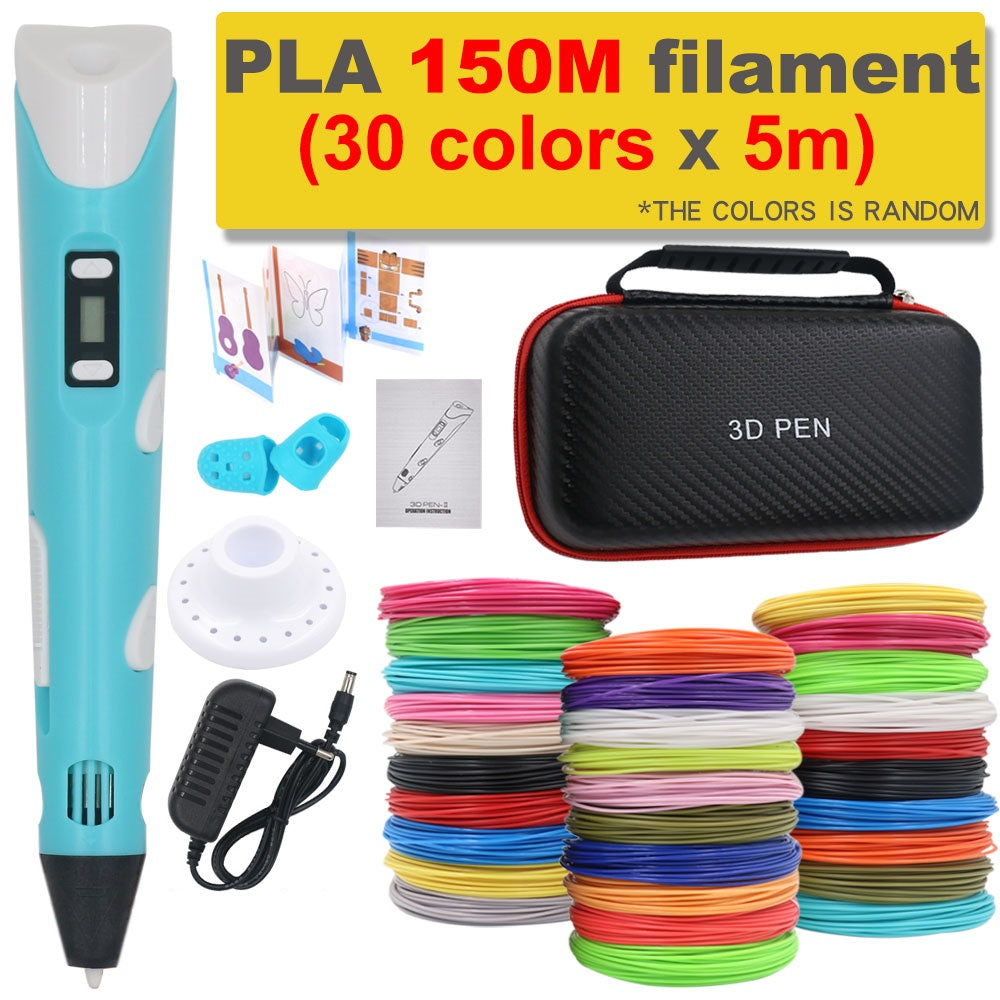 3D-Druckstift DIY-Zeichenstift mit 200M PLA-Filament, Geschenk für Kinder