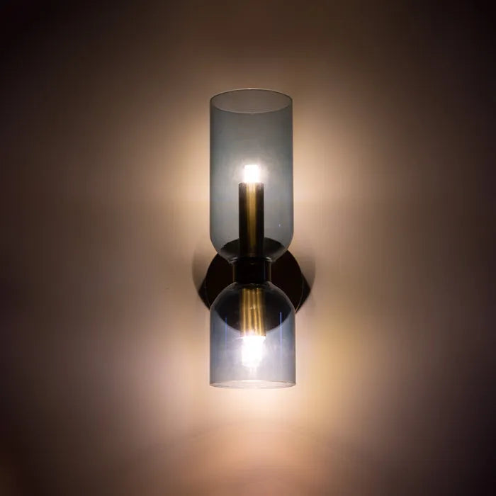 Doppeltköpfige Glas-Wandlampe LED-Wandleuchte