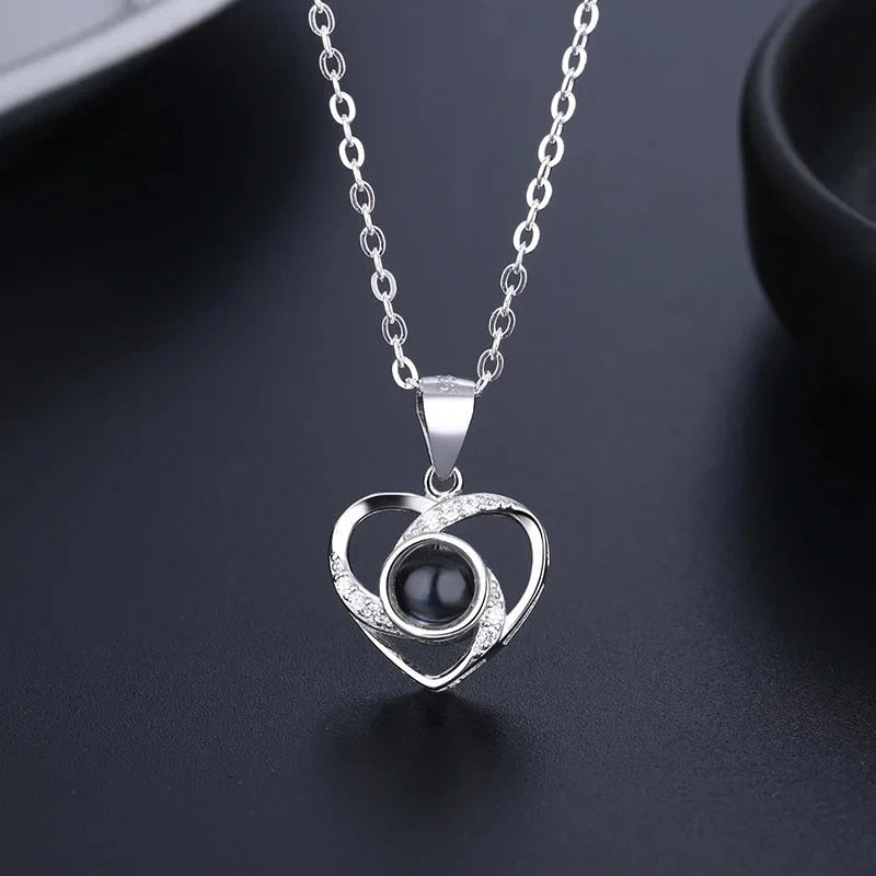 Römische Kette | Ewige Rose und Herz Kette | Luxuriöses Geschenkset