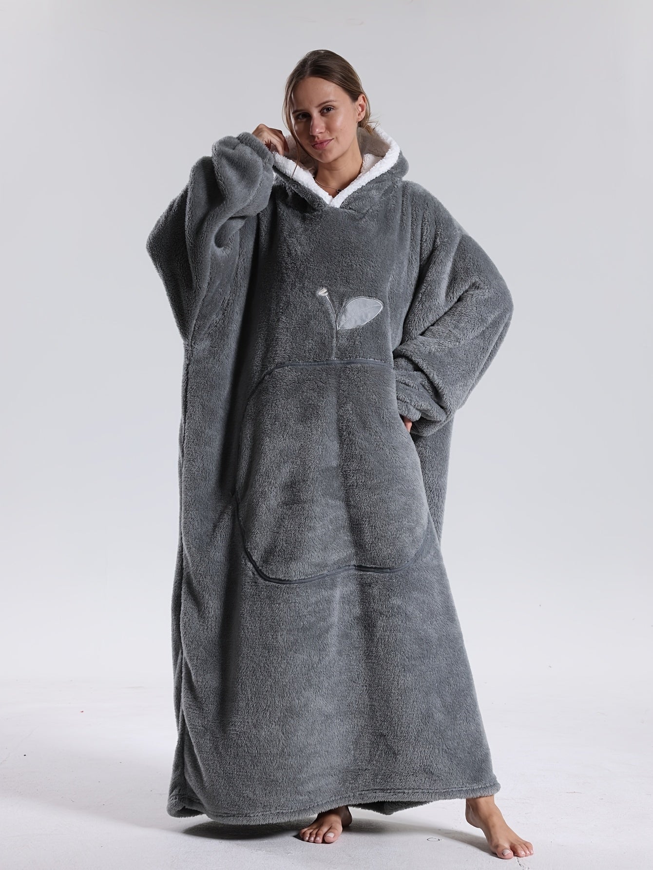 Hoodie Decke | Decke mit Ärmeln | Tragbare Decke Pullover | WärmeHood