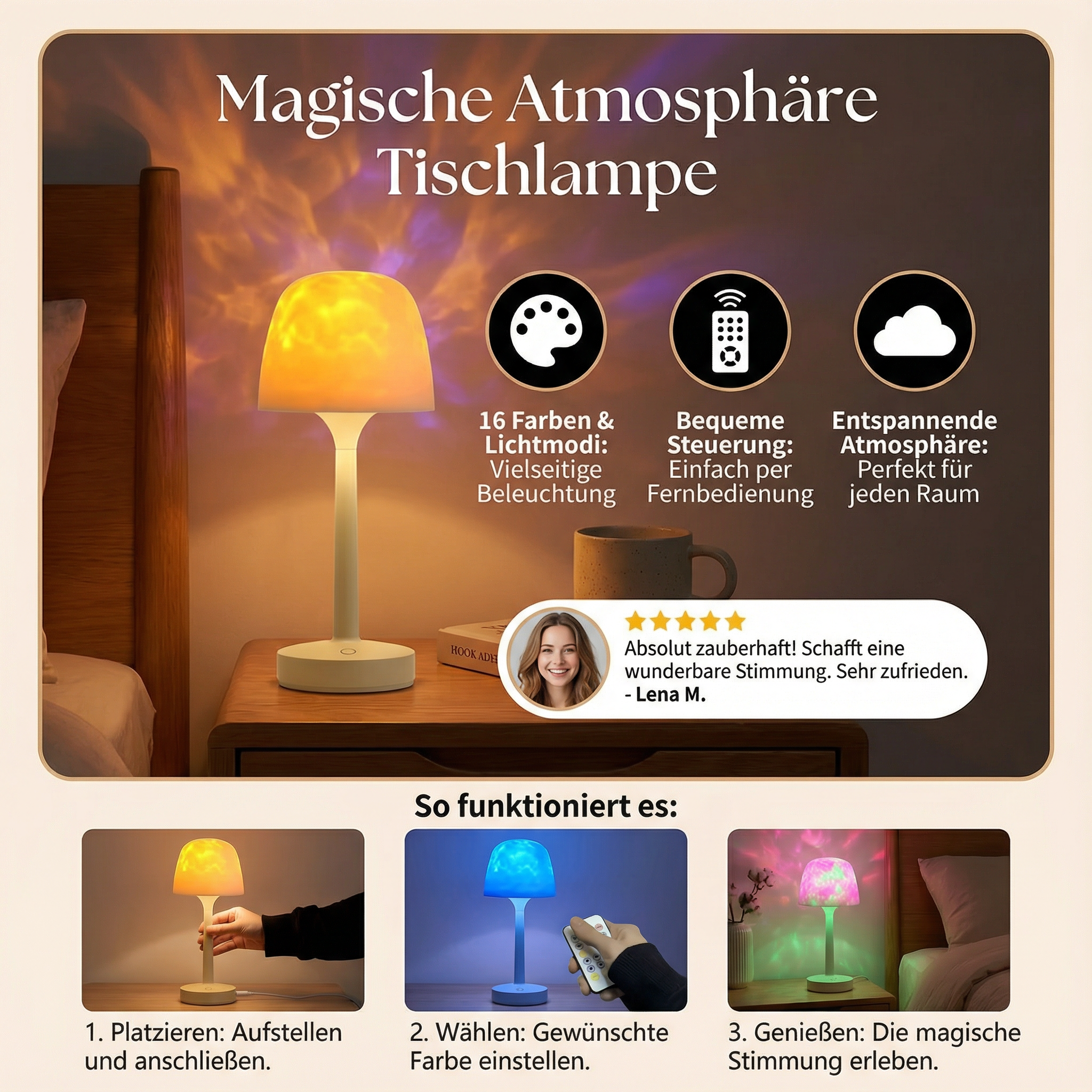 Magische Tischlampe Stimmungslicht für Jeden Raum