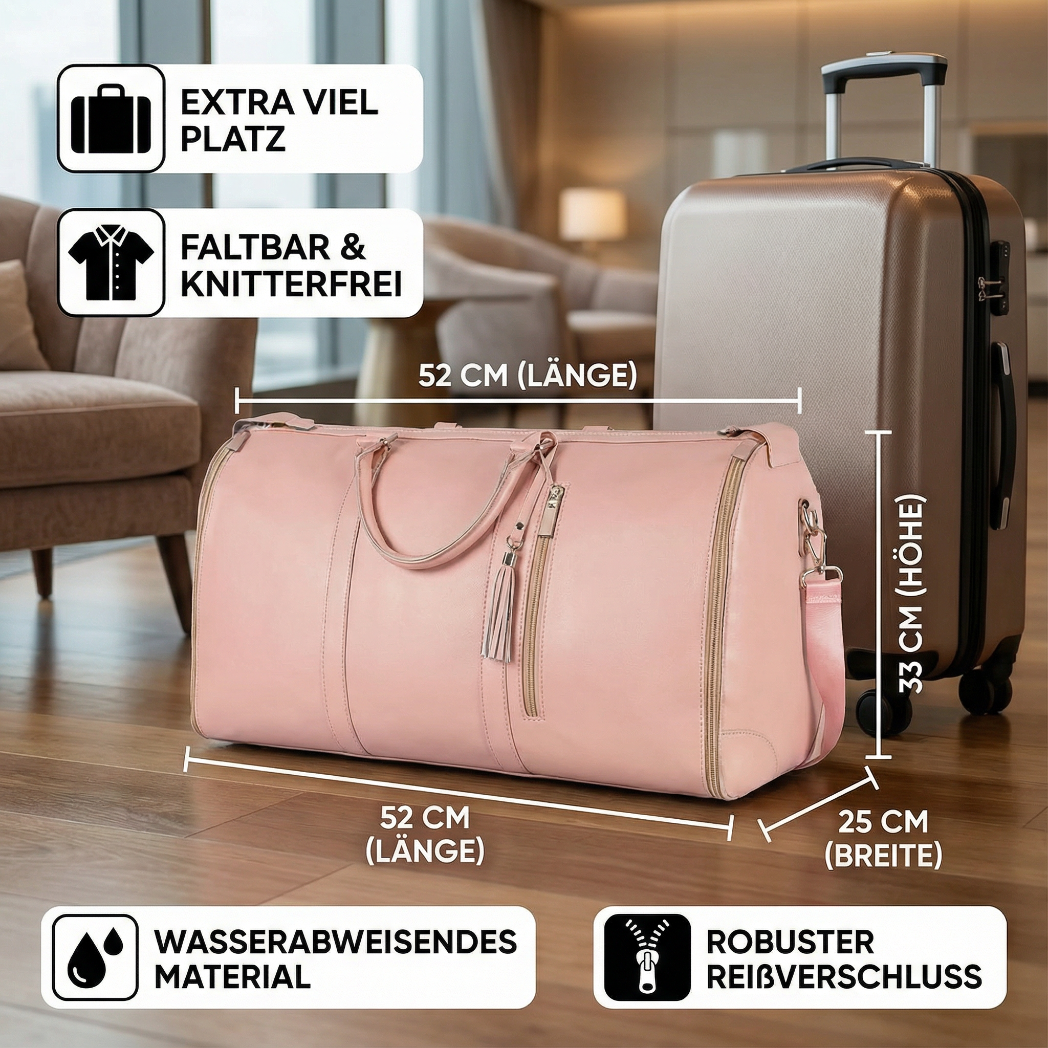 Geräumige Reisetasche für all deine Reisebedürfnisse