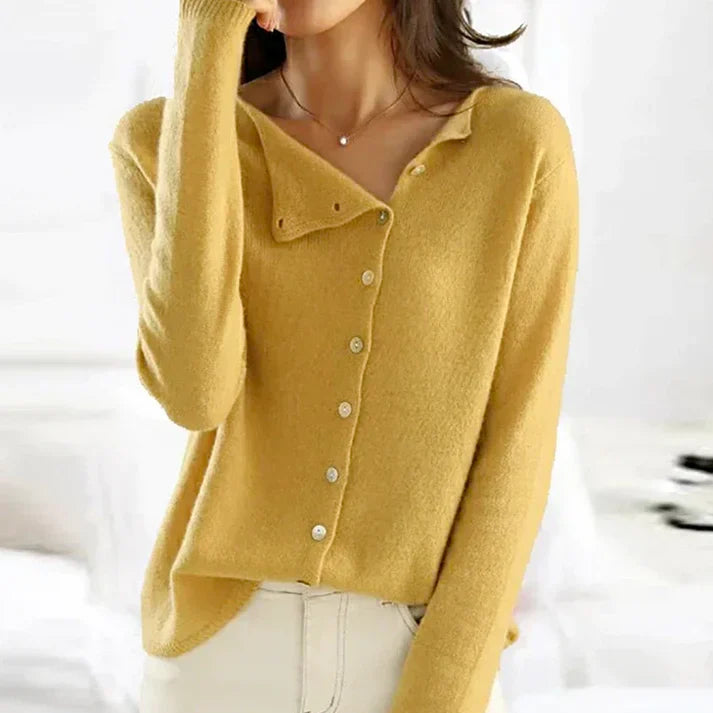 Lia | Einfacher Langärmeliger Pullover für Damen