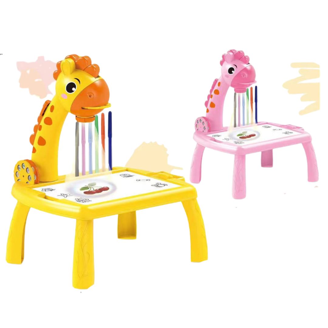 Kreativer Zeichentisch mit Projektor für Kinder