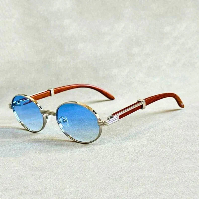 BlissGlow – Holzsonnenbrille der Retro-Serie
