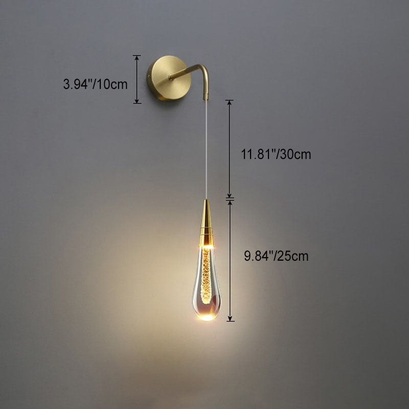LumeTear Luxe LED Wandleuchte Dimmbar Tropfenform für Schlafzimmer und Wohnzimmer