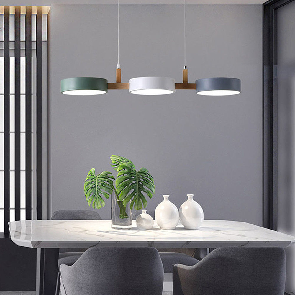 Nordic Flush Deckenleuchte mit mehreren Köpfen für Küchen und Esszimmer