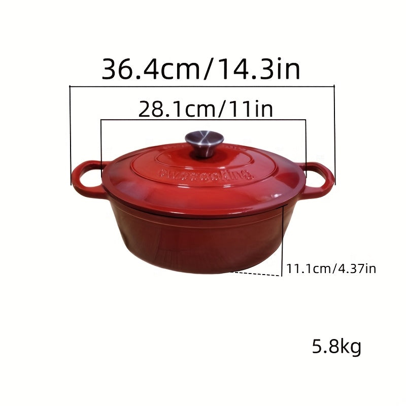 Set aus 2 ovalen Gusseisen-Bratpfannen – Geeignet für Induktion