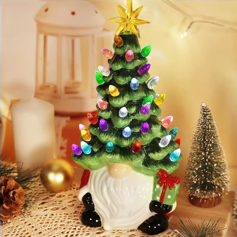 GnoomLicht Weihnachtswichtel – Leuchtende DIY Dekorationsbaum mit LED