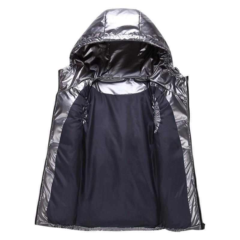 Elegante unisex Steppweste mit Kapuze
