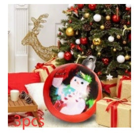 Aufblasbare Weihnachtskugel Außen Deko 60cm – Wetterbeständige PVC Weihnachtsdekoration