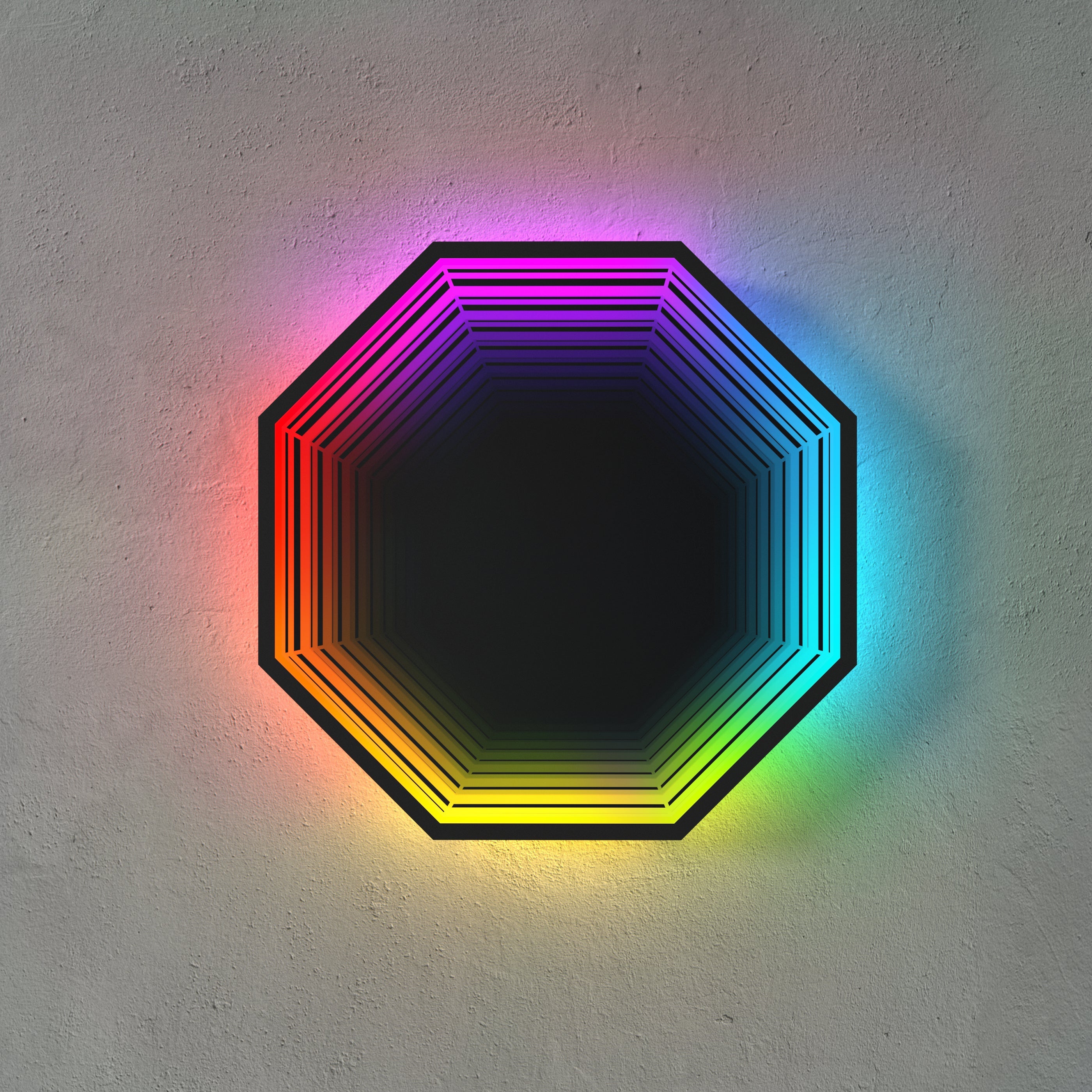 3D-Oktagon-Spiegellicht