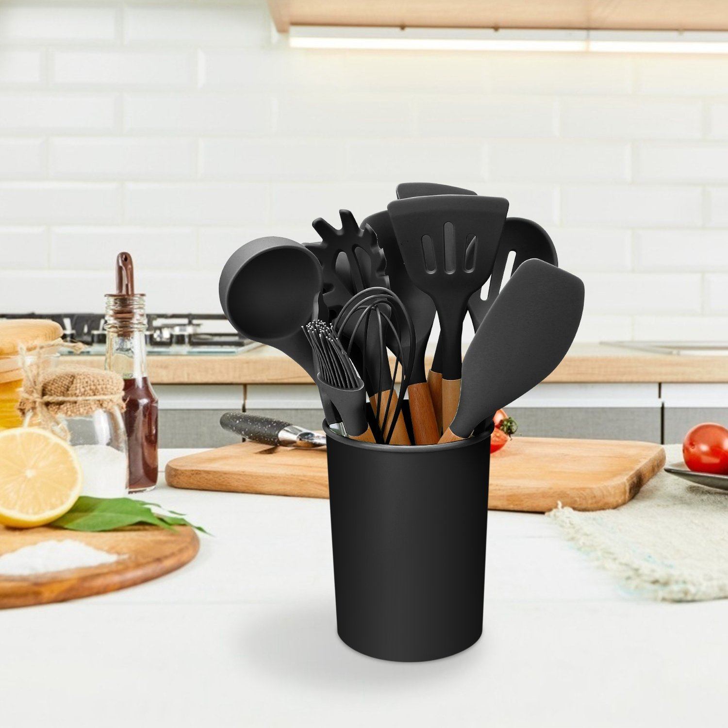 11-teilig: Silikon Küchengeräte Set