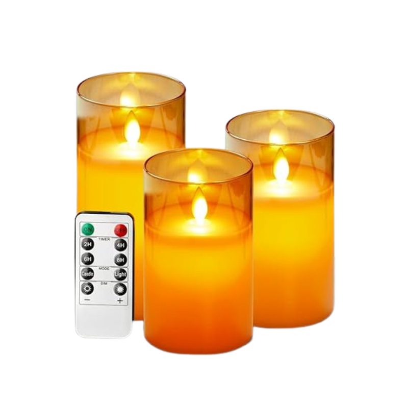 LuxeLumen LED Kerzen-Set | Elegante LED-Kerzen mit Fernbedienung für eine stimmungsvolle Atmosphäre