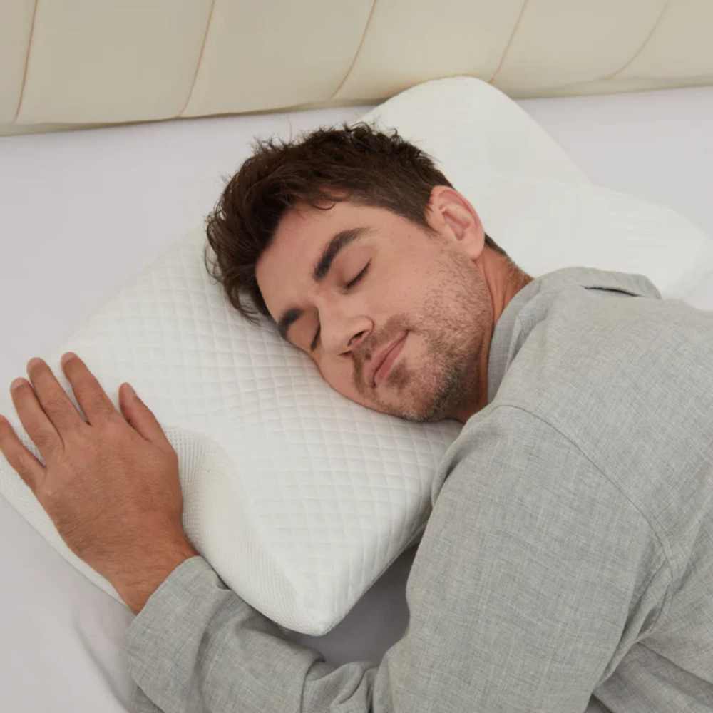 Anti-Schnarch Kissen | Ergonomische Nacken- und Kopfstütze | Weiß