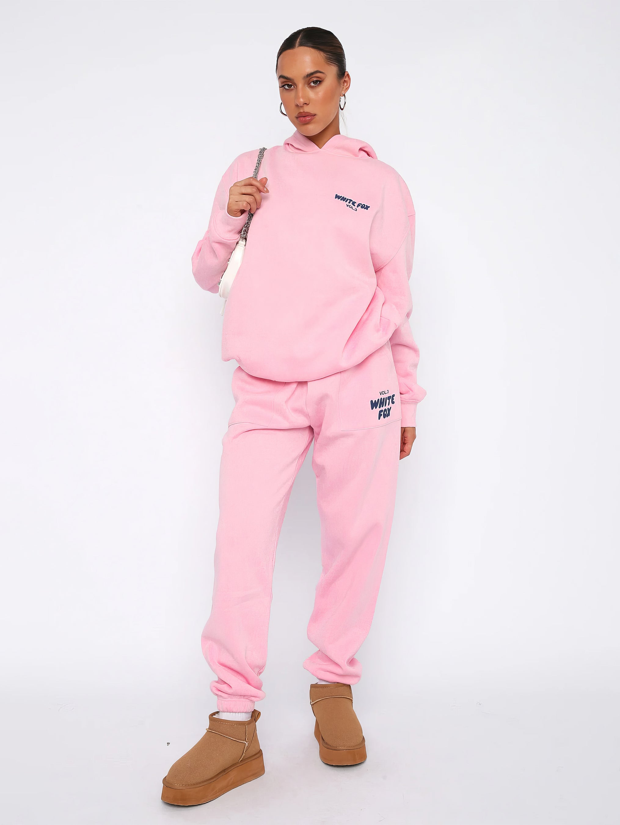 Vanio | Damen WhiteFox Trainingsanzug mit Kapuze