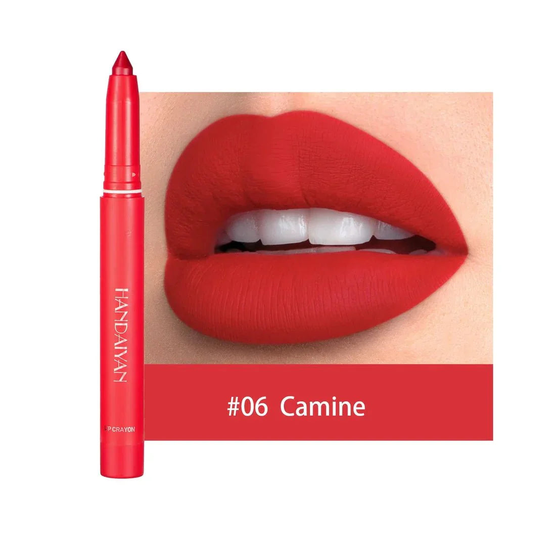 12 Farben HANDAIYAN Rotierende Anspitzbare Matte Lippenstift Stifte