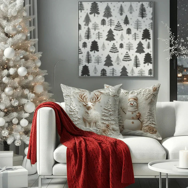 DecorCovers | 3D Weihnachts Dekorative Hüllen Set von 4 Einheiten