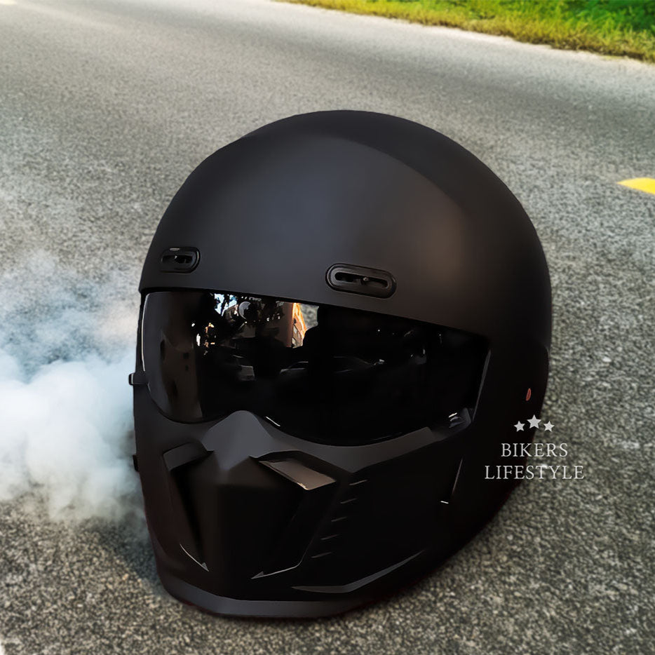 Retro Klassischer Motorradhelm DOT- und ECE-zugelassen Zeitloses Design