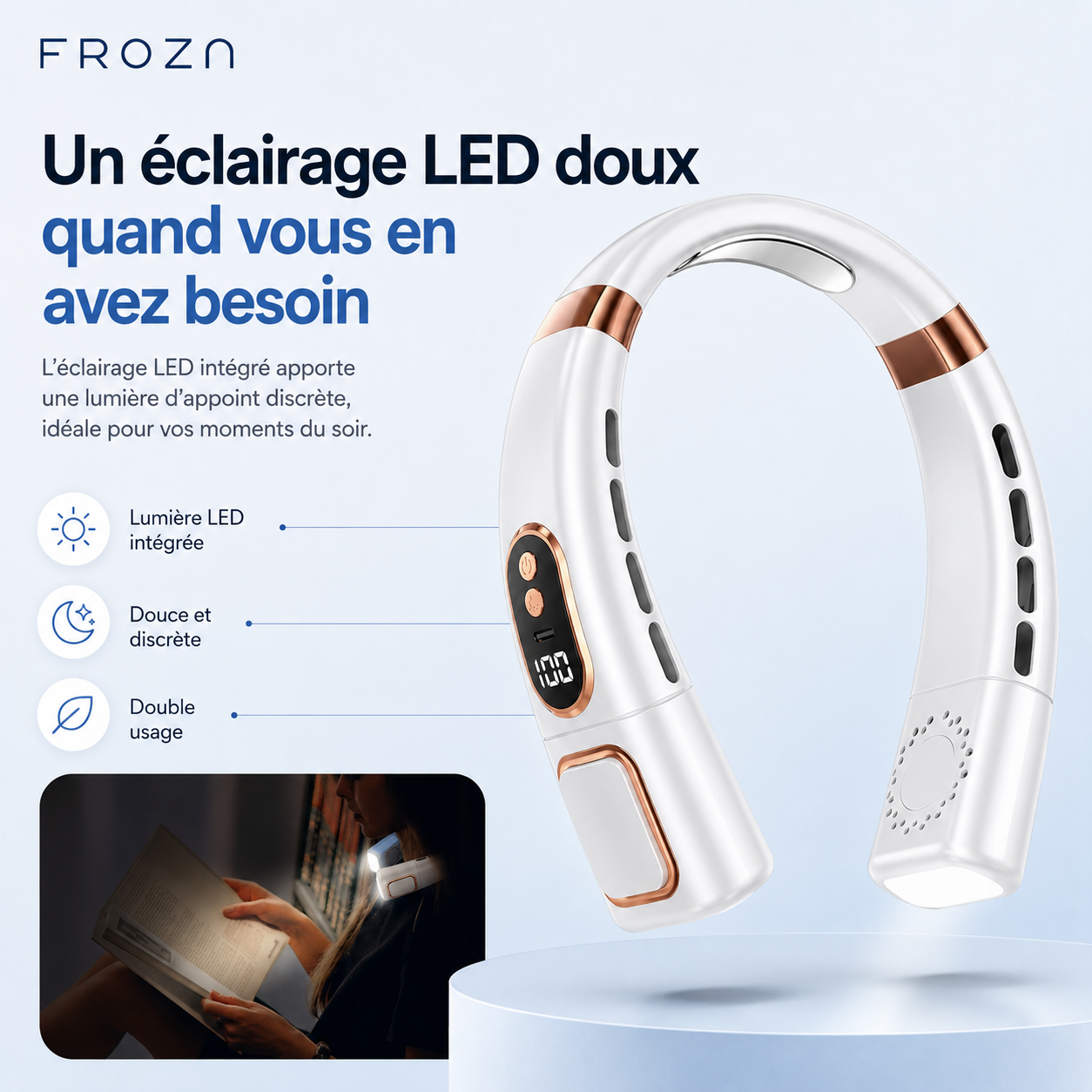 Froza – 360° Digitaler Nackenventilator
