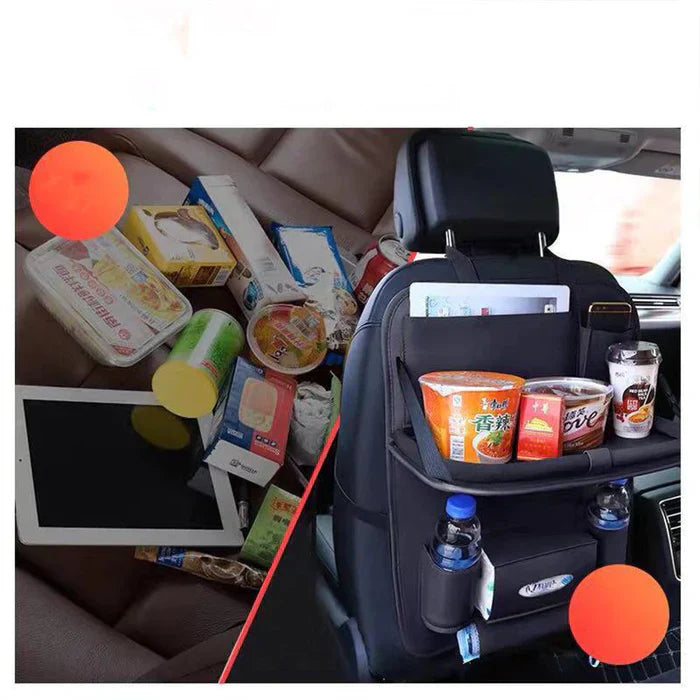 LuxuraDrive Elite Rücksitz Organizer | Stilvolle Aufbewahrungslösung für ein ordentliches Auto-Interieur