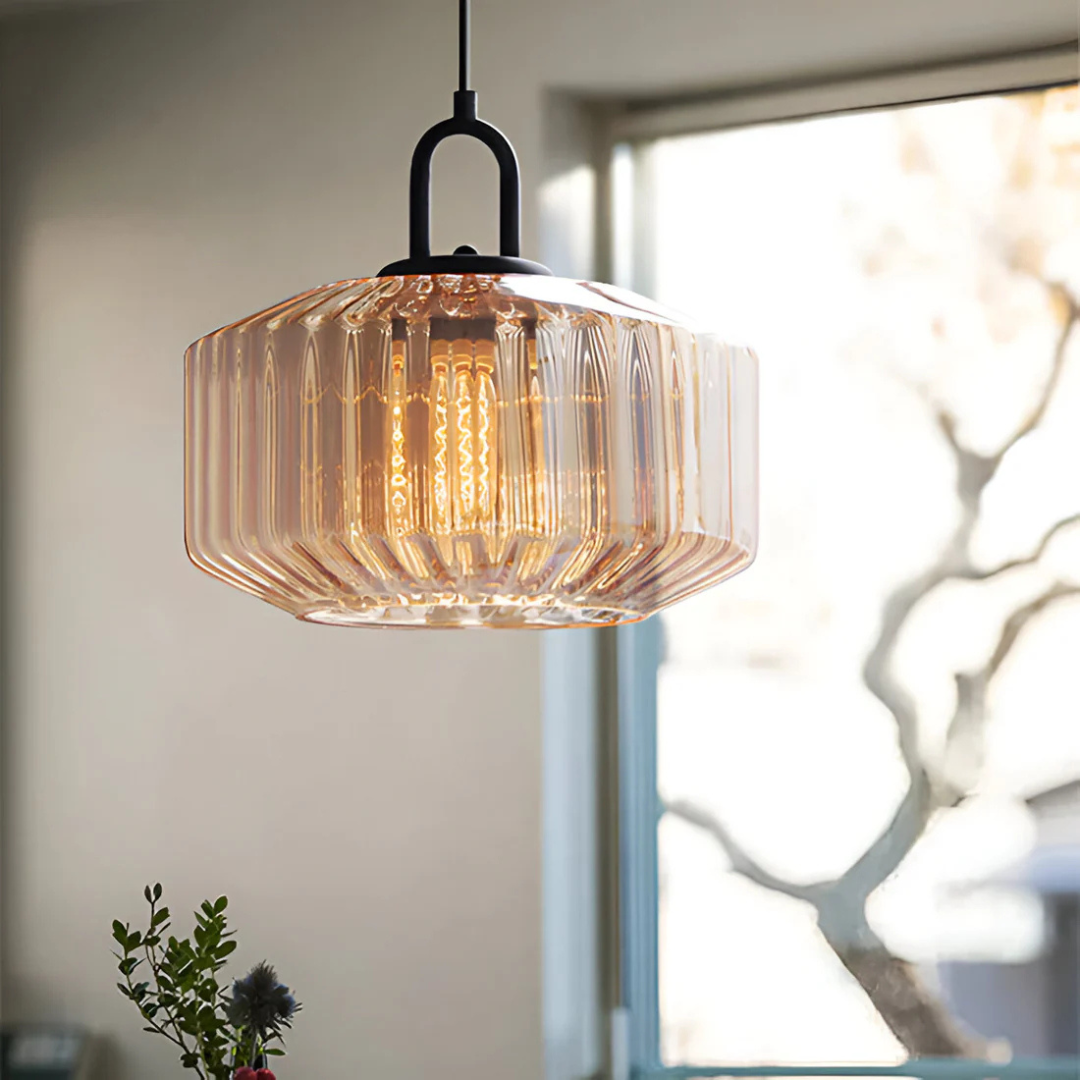 Mireta - Retro Bunte Glas Hängeleuchte