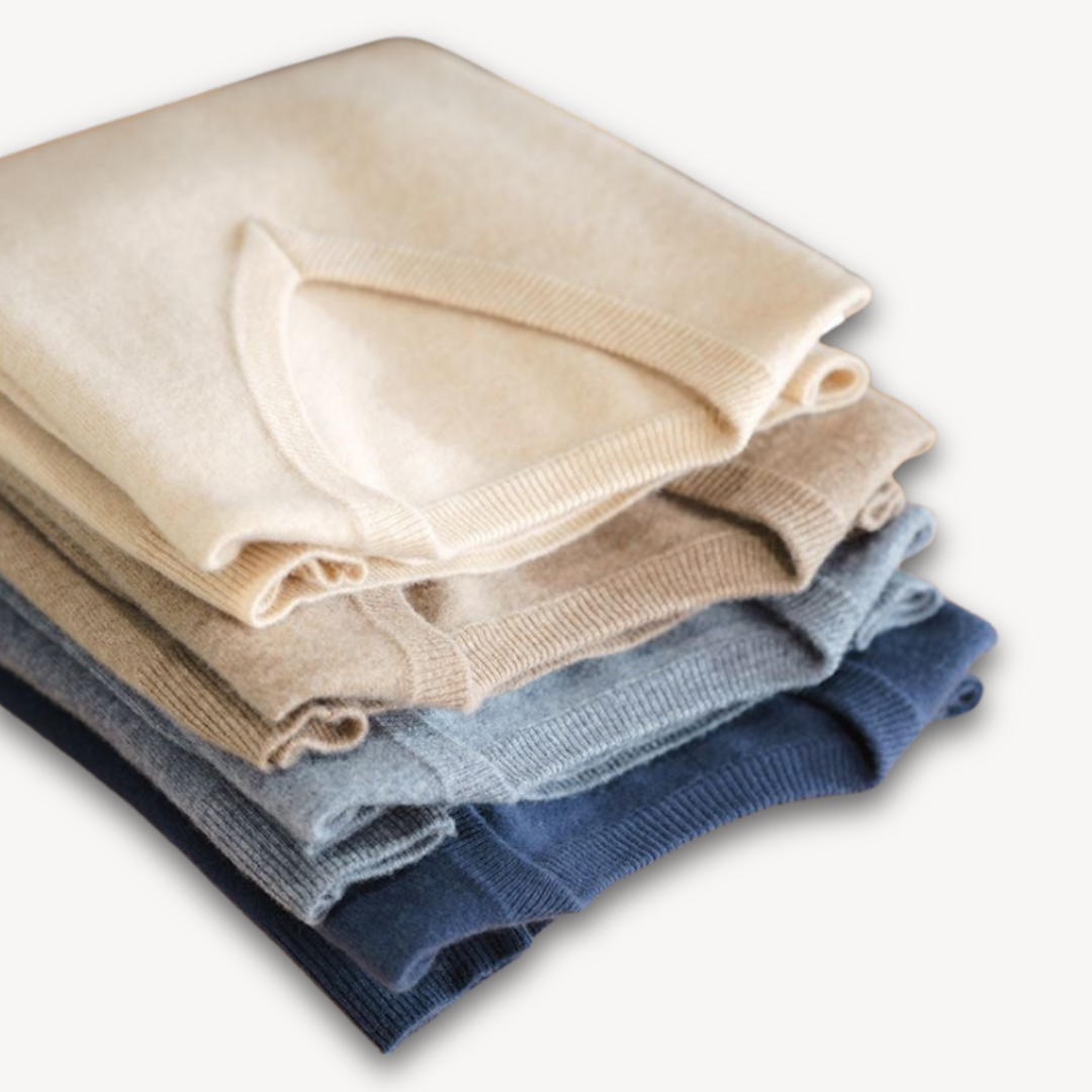 Herren Luxus Kaschmir V-Ausschnitt Pullover – Weich, Elegant und Atmungsaktiv