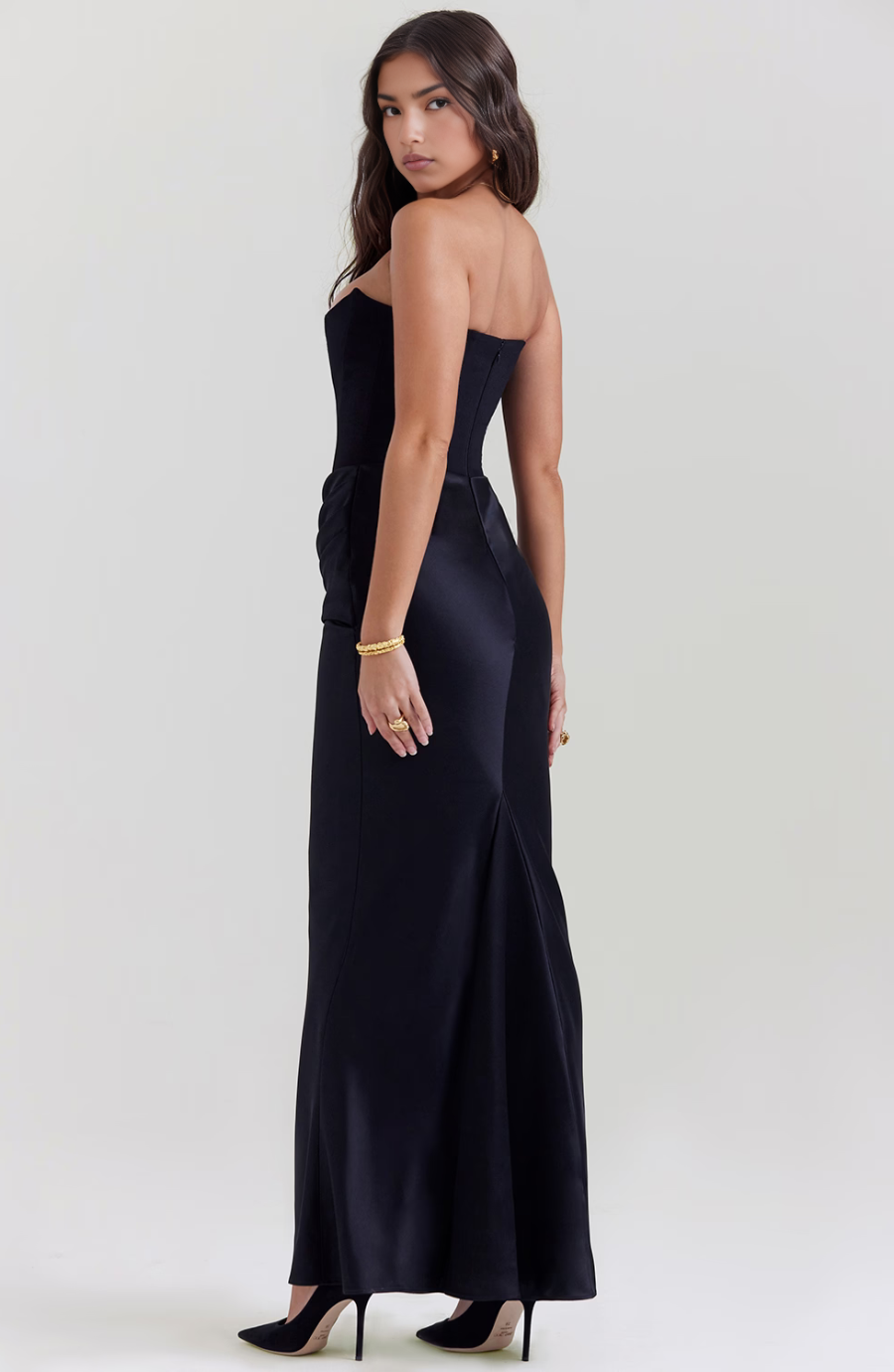 Mia Luxe – trägerloses Maxikleid | Elegantes und vielseitiges Kleid für jeden Anlas