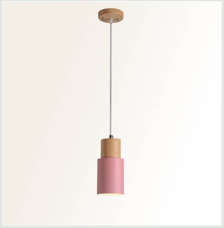 Frendorf | Metall Holz Pendelleuchte | Modernes Industrielles Design