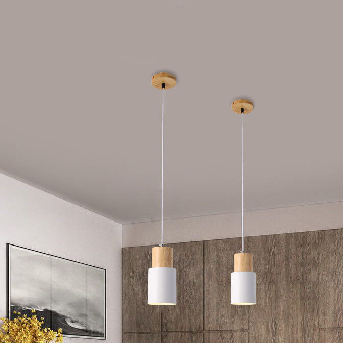 Frendorf | Metall Holz Pendelleuchte | Modernes Industrielles Design