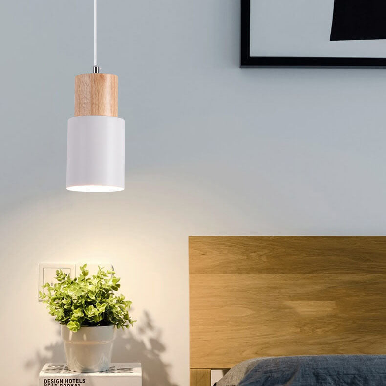Frendorf | Metall Holz Pendelleuchte | Modernes Industrielles Design