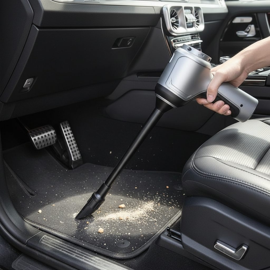 Leistungsstarker kabelloser Auto-Staubsauger für eine gründliche Reinigung