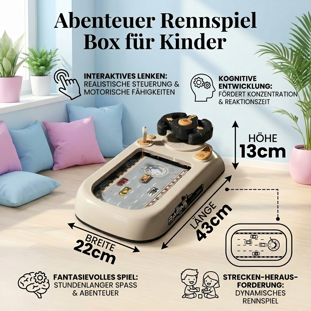 Abenteuerliches Rennspielset für Kinder