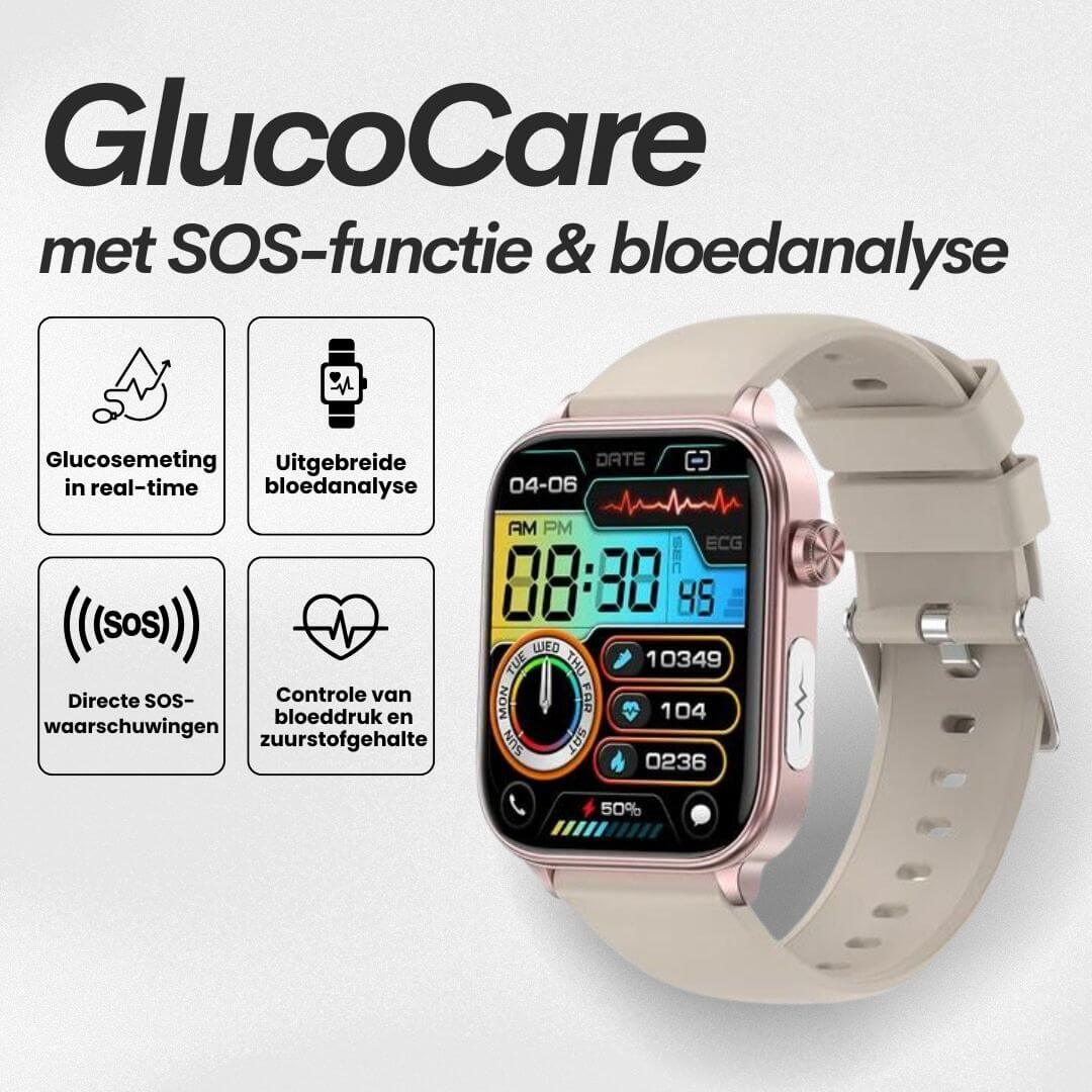 GlucoCare SOS - mit SOS-Funktion inkl. Sturzerkennung und zertifizierter Blutzucker-Messung (2025) - Original