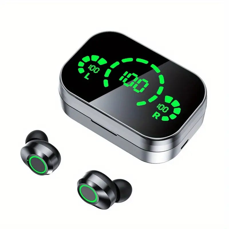Soniq - UltraBass Wireless Earbuds – Sportliche In-Ear Kopfhörer mit Ladecase
