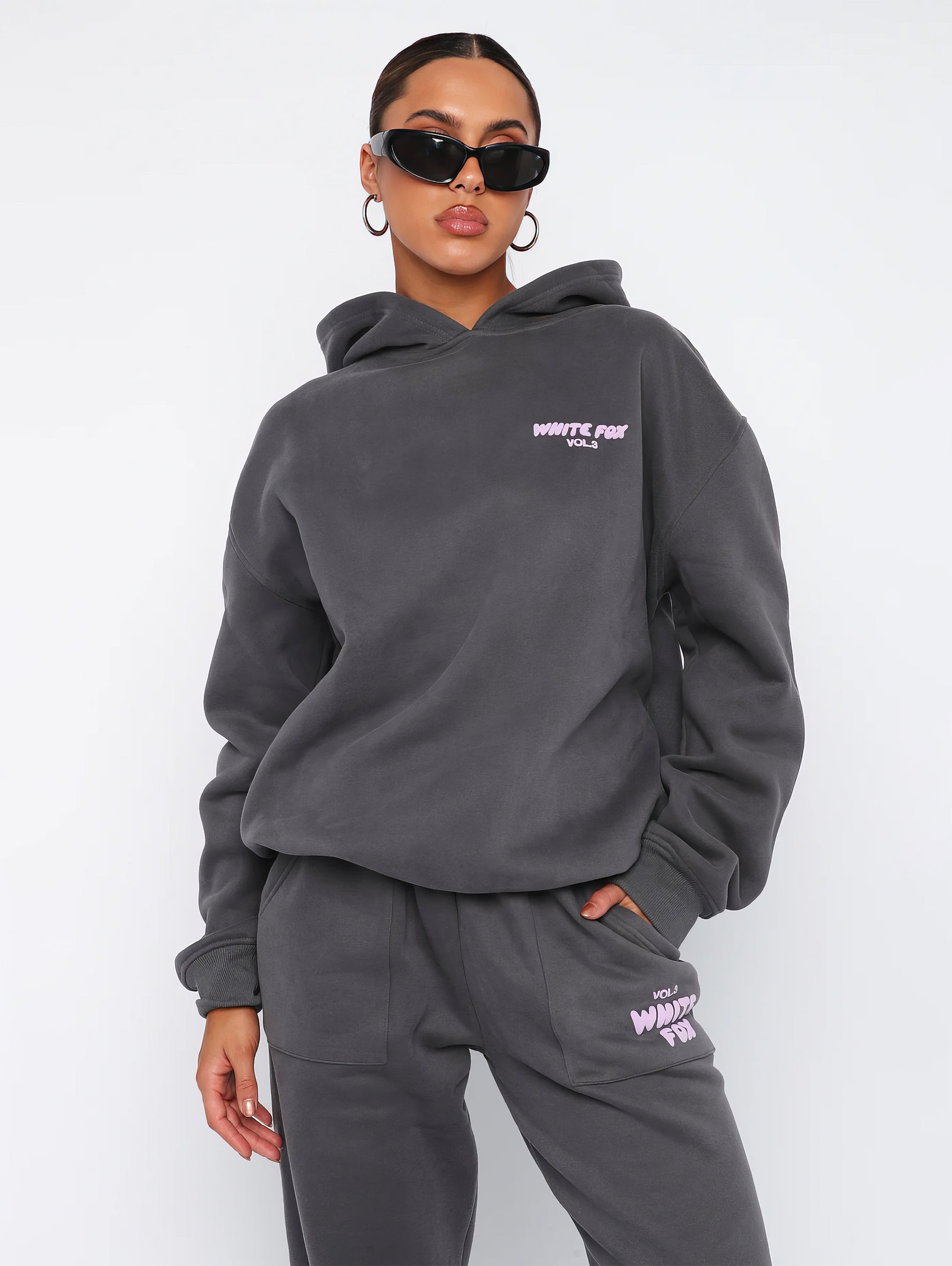 Vanio | Damen WhiteFox Trainingsanzug mit Kapuze