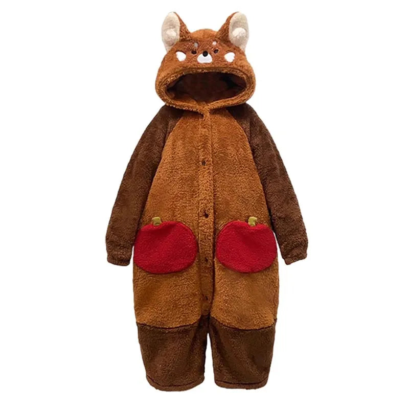 Roter Panda Gemütliches Pyjama-Set Für Bequemen Schlaf Die Ganze Nacht