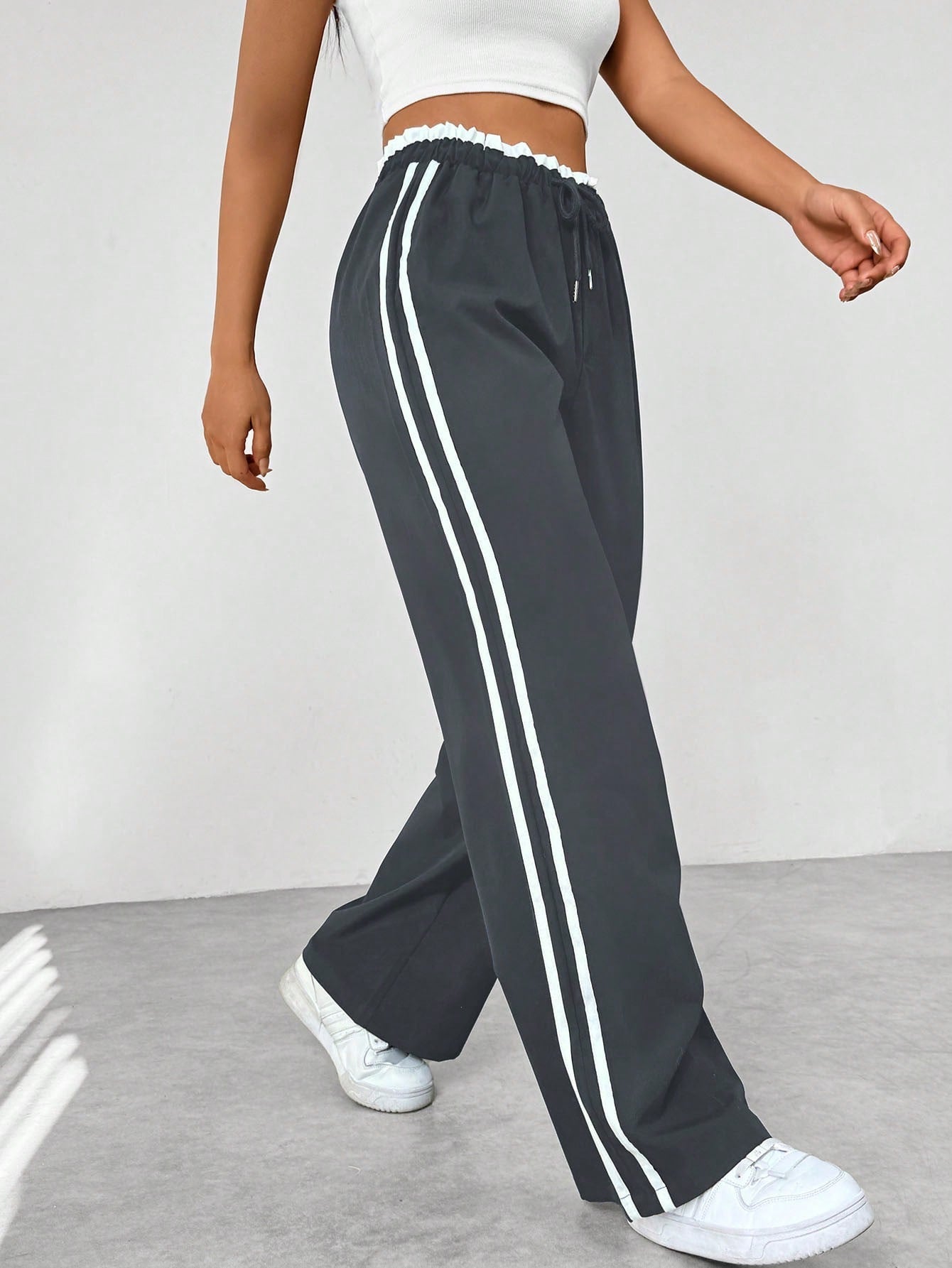Trendy Sportliche Weite Hose